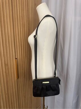 Juicy Couture Black Gold Crossbody Purse Minimalist Neutral Y2K